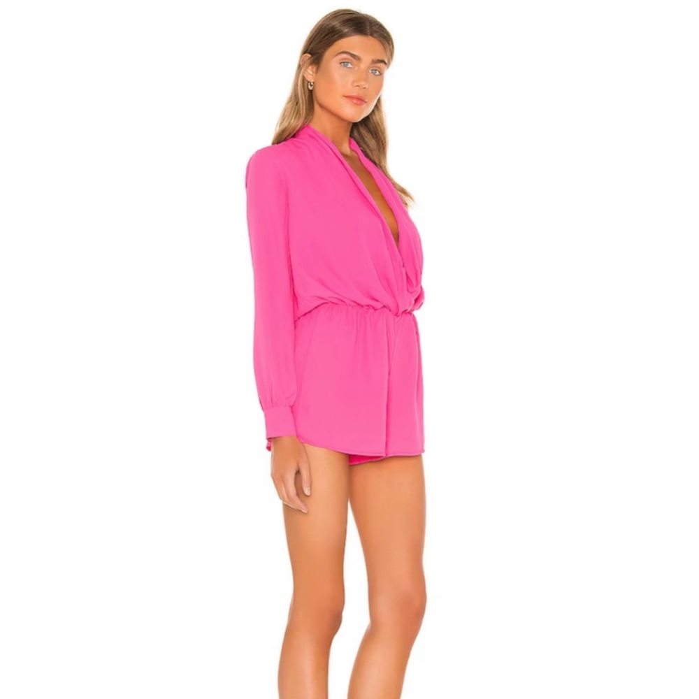 Drape Neck Romper - Picture 2 of 5